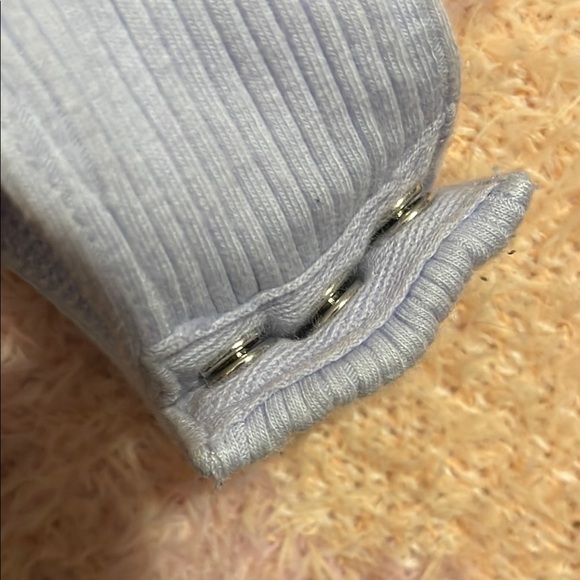 Periwinkle Ribbed Bodysuit - Picture 4 of 5